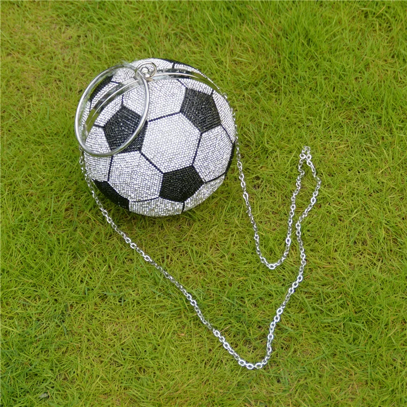 Woman Luxury Football Purse Shoulder Bag Crystal Round Ball Evening Chain Sling Hand Bags Lady Pu Single Stone Saddle BX 112
Woman Luxury Football Purse Shoulder Bag Crystal Round Ball Evening Chain Sling Hand Bags Lady Pu Single Stone Saddle BX 112