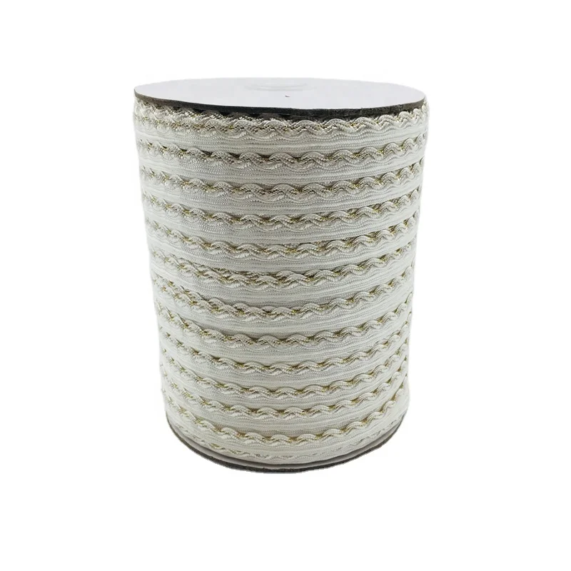Wave grain gold green onion white Piping Tape ropes gold curved webbing polyhemp rope
Wave grain gold green onion white Piping Tape ropes gold curved webbing polyhemp rope
