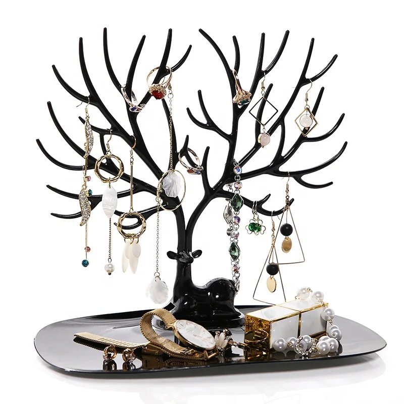 2020 Amazon Hot New Women Storage Racks Wholesale Plastic Earring Necklace Organizer Rack Tree Jewelry Stand Display
2020 Amazon Hot New Women Storage Racks Wholesale Plastic Earring Necklace Organizer Rack Tree Jewelry Stand Display