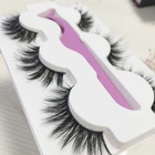 3 in 1 eyelashes set Silk 3D faux Mink Eyelashes Vendor super long 25mm faux mink lashes with tweezers