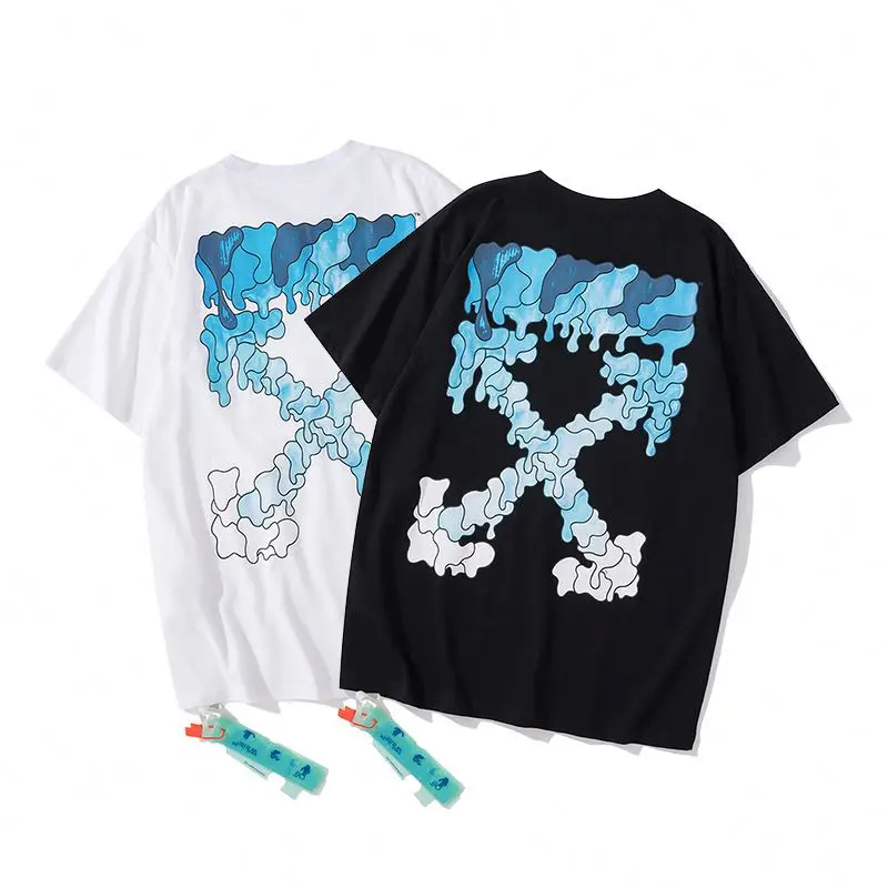 21SSOFFWHITE T-shirt dissolving water droplets and ink printing short-sleeved OW general street T-shirt, Customized colors
21SSOFFWHITE T-shirt dissolving water droplets and ink printing short-sleeved OW general street T-shirt, Customized colors