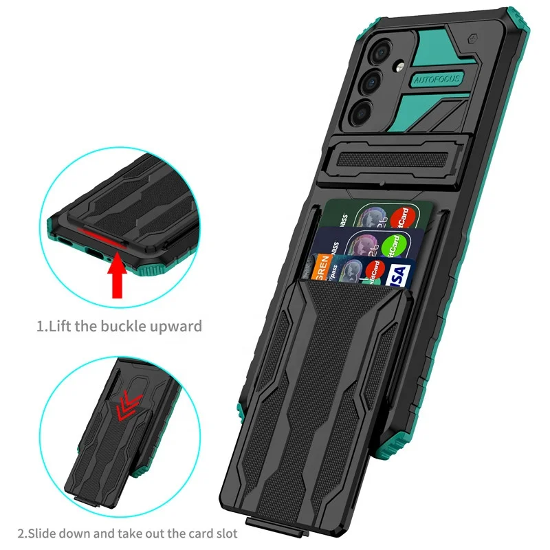 Custom card slot protective phone case with invisible bracket hard case phone cover for Samsung galaxy a12 a13 5g, Multi colors
Custom card slot protective phone case with invisible bracket hard case phone cover for Samsung galaxy a12 a13 5g, Multi colors