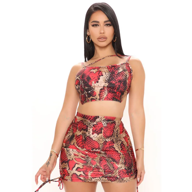 F40726A European and American women's sexy snake-print buttock dress two-piece dress women dress set for ladies, White, pink, black, green
F40726A European and American women's sexy snake-print buttock dress two-piece dress women dress set for ladies, White, pink, black, green