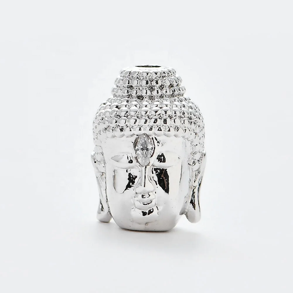 Wholesale Fashion Jewelry CZ gold silver Plated Copper Buddha Head Beads Charms for Men Bracelet, Multi color
Wholesale Fashion Jewelry CZ gold silver Plated Copper Buddha Head Beads Charms for Men Bracelet, Multi color