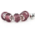 Brown thread Glass Beads Round Shape Crystal DIY Big Hole European Beads for jewelry making Bracelet Charm