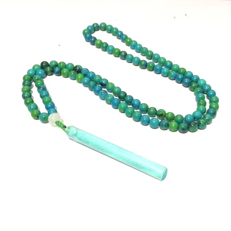 Wholesale Malachite Beads Beaded Mala Necklace,Long Blue Tassel Necklaces For Women, Green
Wholesale Malachite Beads Beaded Mala Necklace,Long Blue Tassel Necklaces For Women, Green