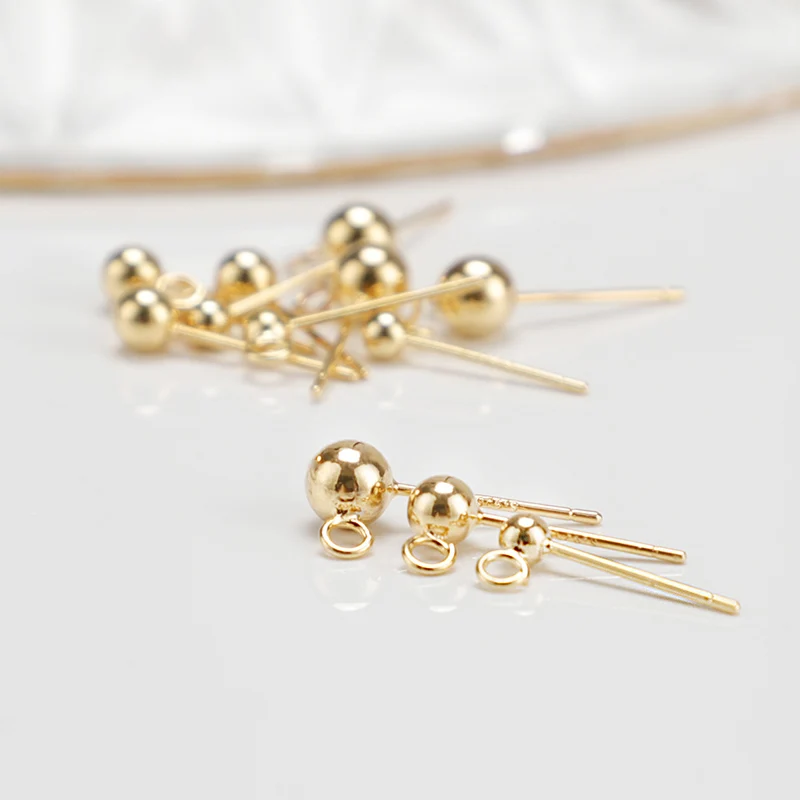 Ear acupuncture for men 18k gold filled Smooth Ball Head Pin Copper 925 Silver needle Can hang pendants Peas earrpins
Ear acupuncture for men 18k gold filled Smooth Ball Head Pin Copper 925 Silver needle Can hang pendants Peas earrpins