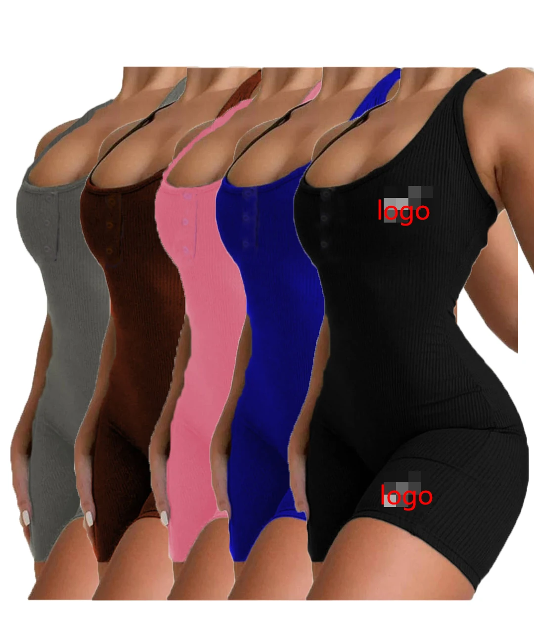 Summer new women's thermal elastic hanging neck Jumpsuit solid color embroidery shorts Jumpsuit yoga sports Jumpsuit
Summer new women's thermal elastic hanging neck Jumpsuit solid color embroidery shorts Jumpsuit yoga sports Jumpsuit