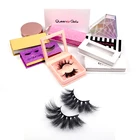 Qingdao Lashbeauty Siberian 25mm 27mm 3D Mink Eyelash Strip Private Label Mink Eyelashes Vendor Vegan