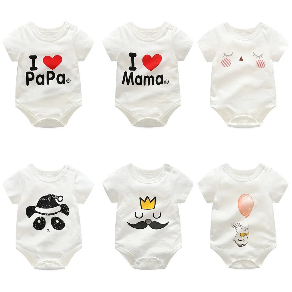 Factory promotion price customized logo color pattern infant clothes bodysuit cotton unisex baby romper set for summer
Factory promotion price customized logo color pattern infant clothes bodysuit cotton unisex baby romper set for summer