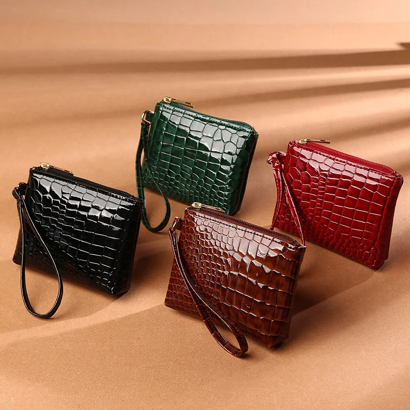 High quality factory direct sale crocodile pattern fashion zipper small coin purse short European and American PU gift bags mini
High quality factory direct sale crocodile pattern fashion zipper small coin purse short European and American PU gift bags mini