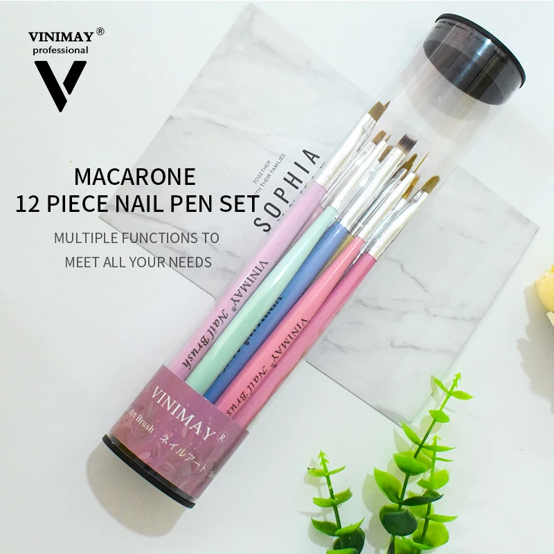 Vinimay New Arrival Colorful Handle Gradient UV Gel Art Design Nail Painting Brush Pen Set
Vinimay New Arrival Colorful Handle Gradient UV Gel Art Design Nail Painting Brush Pen Set