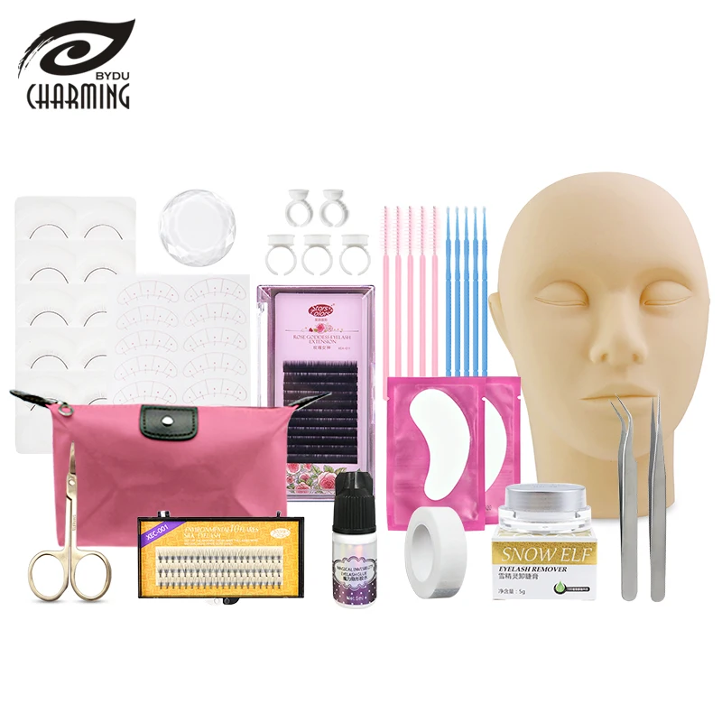 Eye lash extension eyelash training kit bag wholesale
Eye lash extension eyelash training kit bag wholesale