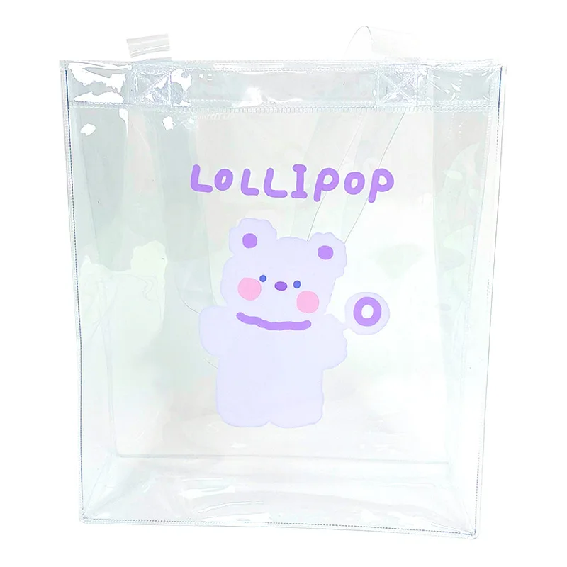 W&G ins cartoon bear pvc shoulder bag summer cute transparent jelly bag student cosmetic storage bag
W&G ins cartoon bear pvc shoulder bag summer cute transparent jelly bag student cosmetic storage bag