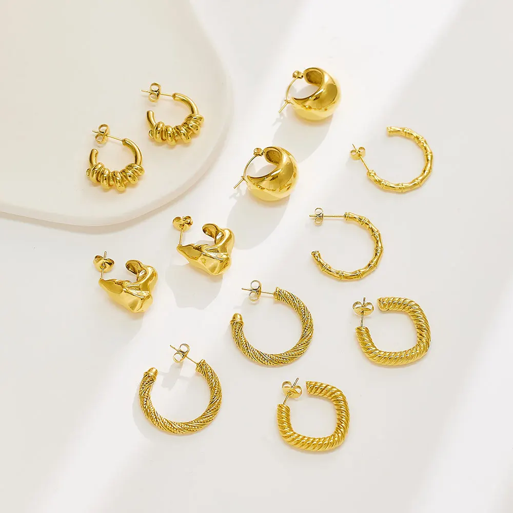 Statement Stainless Steel Hoops Fashion Fine Jewelry Earrings Custom Vintage Women's Designer Gold Fine Jewelry Earrings
Statement Stainless Steel Hoops Fashion Fine Jewelry Earrings Custom Vintage Women's Designer Gold Fine Jewelry Earrings