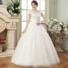 Z92061A Newest Style Satin Fashion Elegant Ball Gown Wedding Dresses Bandage Open Back White Bridal Dress