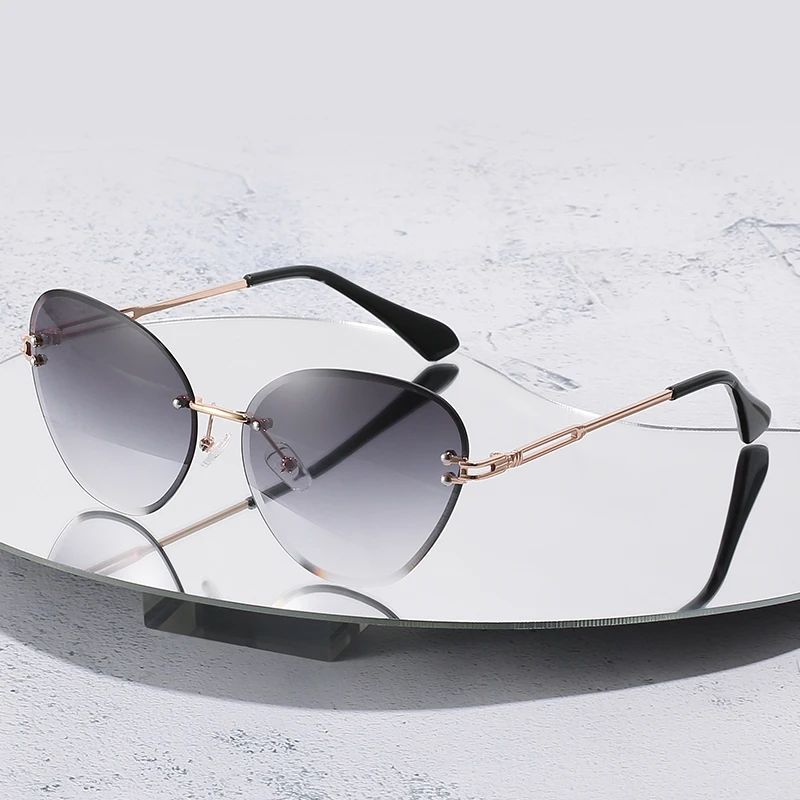 New Sunglasses Arrivals 2021 Ladies Women Small Metal Sun Glasses Ins Style Gradient Shades Fashion Rimless Sunglasses, Customized
New Sunglasses Arrivals 2021 Ladies Women Small Metal Sun Glasses Ins Style Gradient Shades Fashion Rimless Sunglasses, Customized