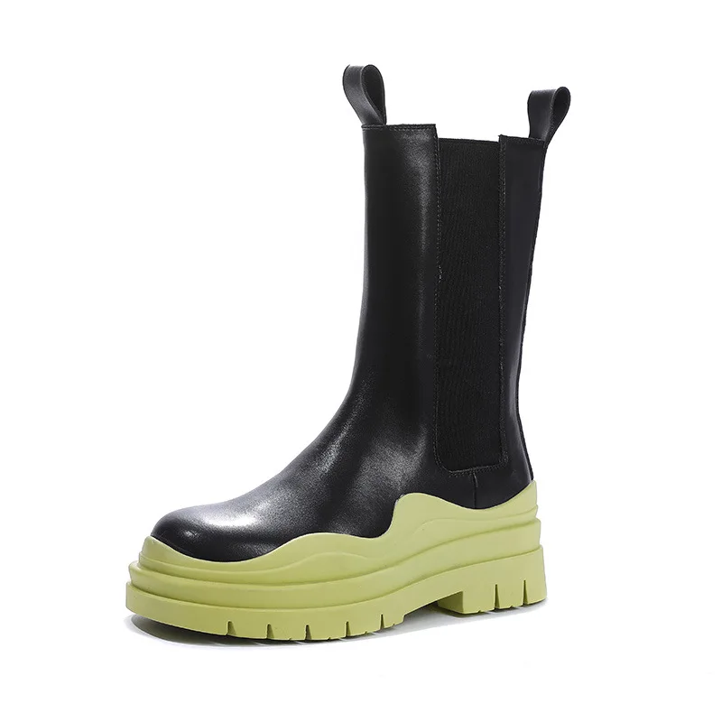 2021 Womens New Arrivals Genuine Leather Thick Soled Chelsea Women's White Waterproof Rain Boots, Black
2021 Womens New Arrivals Genuine Leather Thick Soled Chelsea Women's White Waterproof Rain Boots, Black