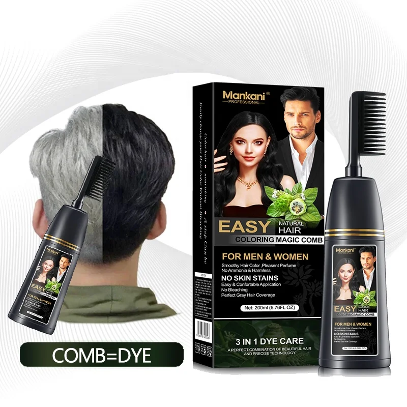 2021 new hot man women colorful grey hair coverage black herbal easy magic hair coloring comb dye, 12 colors
2021 new hot man women colorful grey hair coverage black herbal easy magic hair coloring comb dye, 12 colors