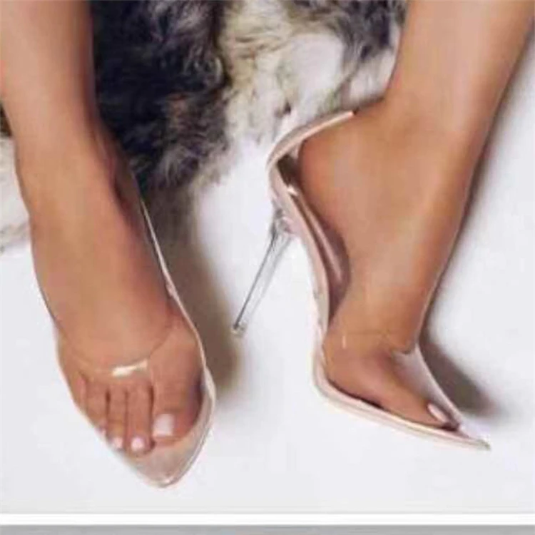 2021 Concise Fashion PVC Women Transparent Sandals Thin High Heels Shoes Pointed Toe Pumps Slip On Solid Apricot, 4 colors
2021 Concise Fashion PVC Women Transparent Sandals Thin High Heels Shoes Pointed Toe Pumps Slip On Solid Apricot, 4 colors