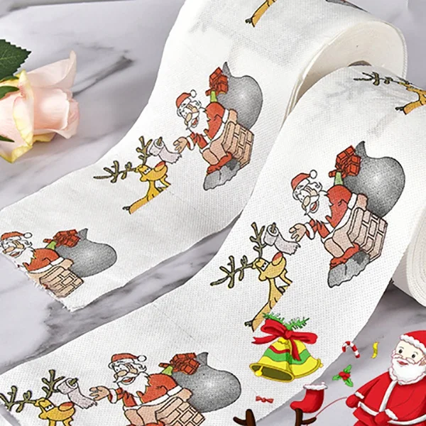 Santa Paper Towel Christmas Home Public Bath Toilet Paper Christmas Supplies Xmas Decor Tissue Roll napkin sanitary, White
Santa Paper Towel Christmas Home Public Bath Toilet Paper Christmas Supplies Xmas Decor Tissue Roll napkin sanitary, White