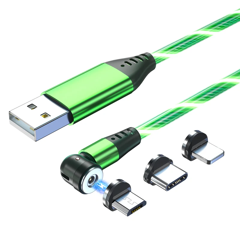 Hot Sales 540 Magnetic Cable 3 In 1 LED Flowing USB Cable IOS Type C Micro Charger Cable
Hot Sales 540 Magnetic Cable 3 In 1 LED Flowing USB Cable IOS Type C Micro Charger Cable