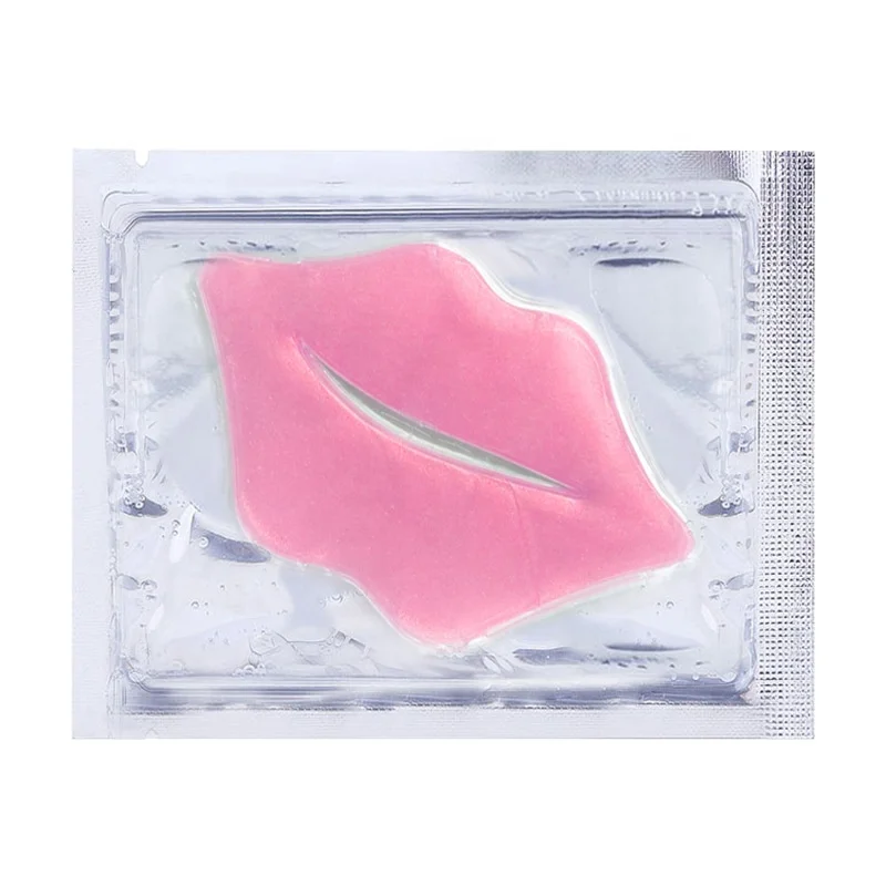 

Private Label Natural Crystal Vitamin E Hydrogel Plumping Collagen Lip Mask, Pink