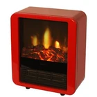 Freestanding home Decorative flame Portable tabletop steel small electric fireplace heater