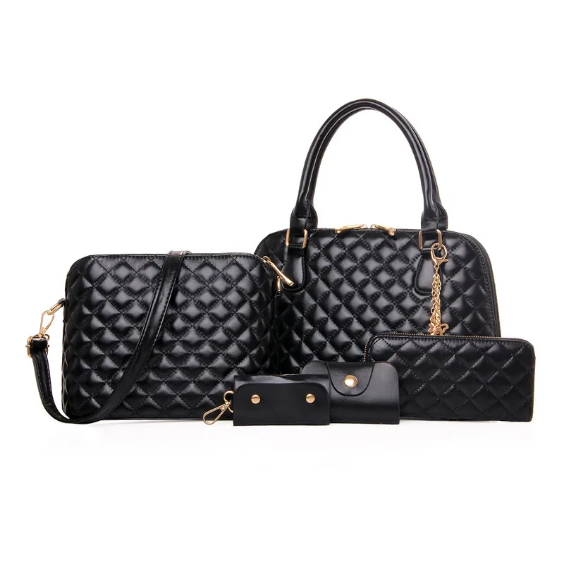 Quilted Fashion Ladies Bag Handbags Sets 5 in 1 Handbag for Women, As photos or customizable
Quilted Fashion Ladies Bag Handbags Sets 5 in 1 Handbag for Women, As photos or customizable