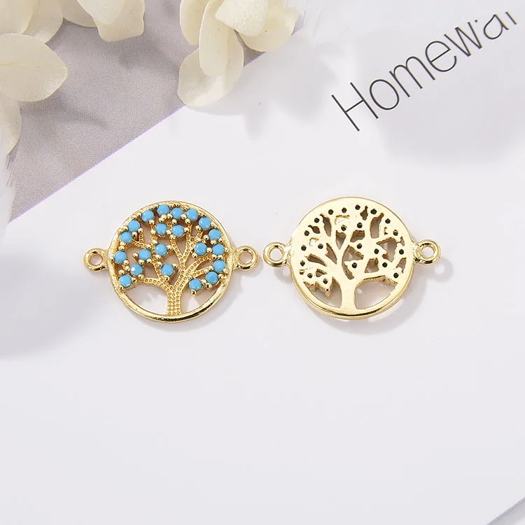 CZ8165 Jewelry Accessories Gold Brass Micro Pave Flat Round Shape With Tree Of Life
CZ8165 Jewelry Accessories Gold Brass Micro Pave Flat Round Shape With Tree Of Life