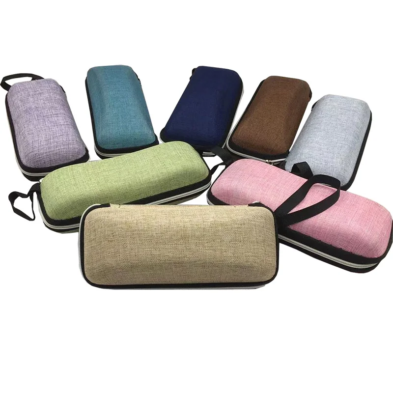 Weiren retro Korean fashion lanyard zipper box EVA portable linen glasses box sunglasses box
Weiren retro Korean fashion lanyard zipper box EVA portable linen glasses box sunglasses box