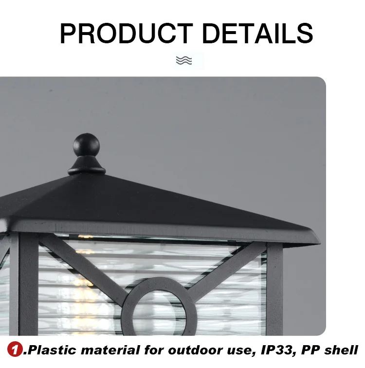 Landscape Lawn Garden Decorative Outdoor Waterproof High Power Pillar Lights