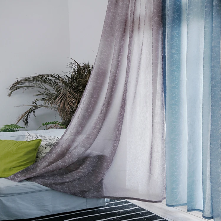 100% Polyester Knitted Curtain Fabric Tulle Fabric Sheer Curtain