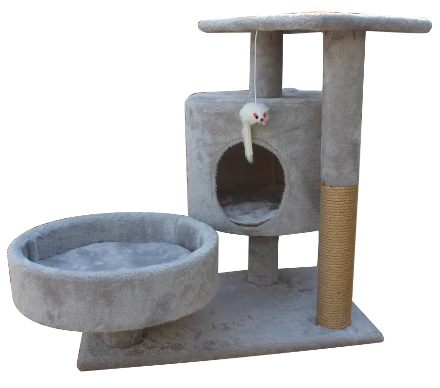 Fashion design high quality plush cat tree for cats to play with cat climbing frame
Fashion design high quality plush cat tree for cats to play with cat climbing frame