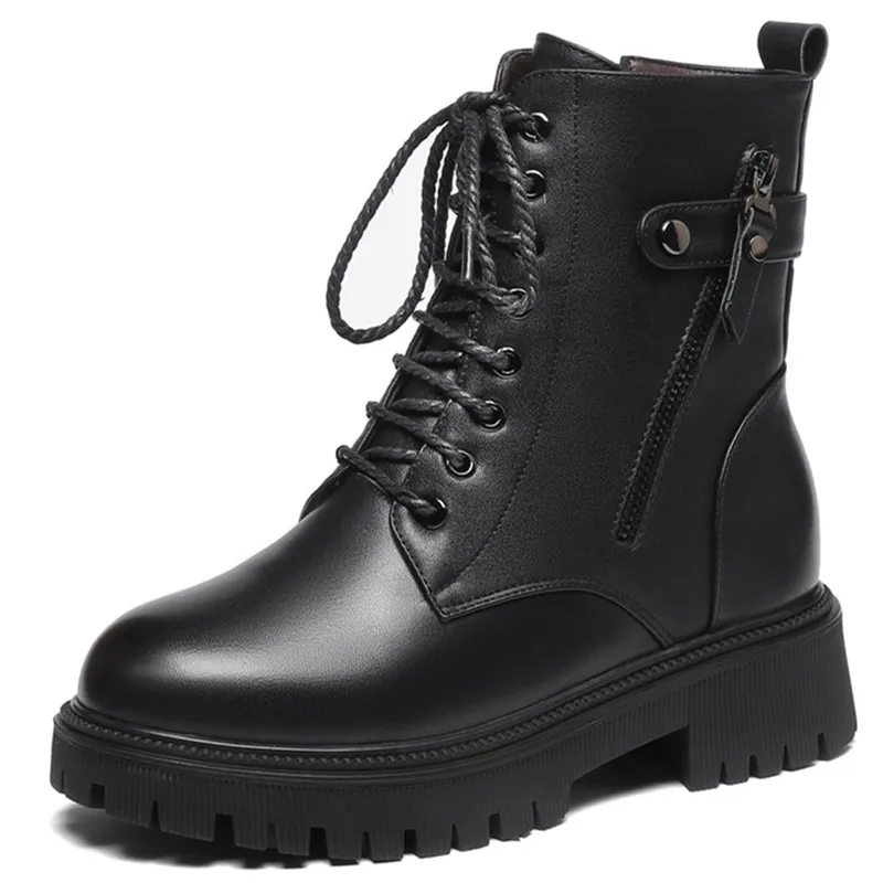 Dropshipping Lady Genuine Leather Boots with Wool Women Winter Warm Shoes Size 35-43
Dropshipping Lady Genuine Leather Boots with Wool Women Winter Warm Shoes Size 35-43