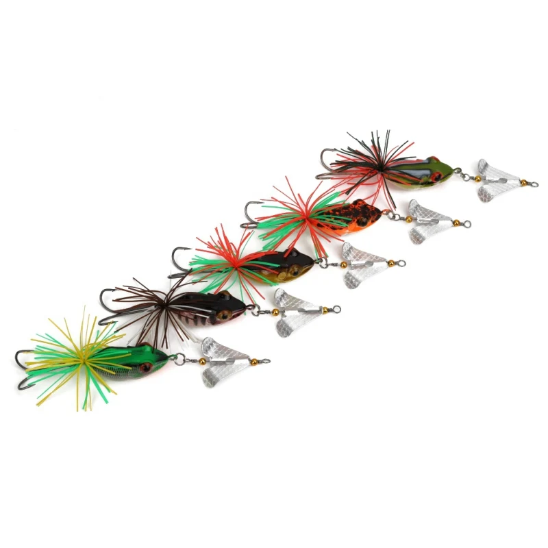 1PCS Fishing Lure With Propeller Large Noise Isca Frogs Lure 135mm 9g Pesca Frogs Sinking Snakehead Bait Fishing
1PCS Fishing Lure With Propeller Large Noise Isca Frogs Lure 135mm 9g Pesca Frogs Sinking Snakehead Bait Fishing