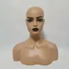 PVC Training Mannequin Head with Shoulders for Wig Display 1 Piece Realistic Half Body Double Shoulder Hat Jewelry