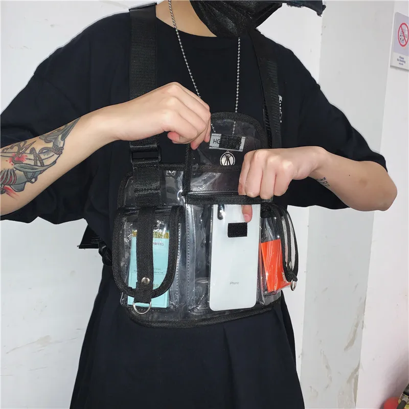 Chest Belts Fanny Pack Pvc Pouch Chest Belt Bag Women Clear Transparent chest Bag, Black or customized
Chest Belts Fanny Pack Pvc Pouch Chest Belt Bag Women Clear Transparent chest Bag, Black or customized