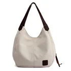 Wholesale fashion shoulder print cheap ladies canvas handbag