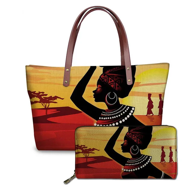 African Traditional Tribal Black Women Printable Design Practical Handbags Big Tote Shoulder Bag Leather Wallet National Style, Customized color
African Traditional Tribal Black Women Printable Design Practical Handbags Big Tote Shoulder Bag Leather Wallet National Style, Customized color