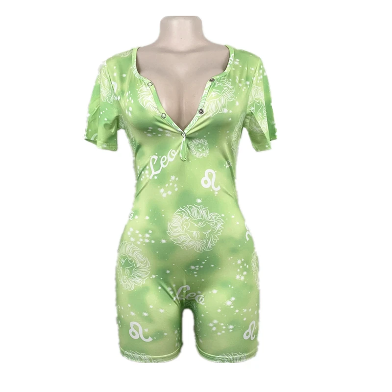 Hot sale short sleeve zodiac onesie summer short onesie pajamas for women, 12 colors
Hot sale short sleeve zodiac onesie summer short onesie pajamas for women, 12 colors