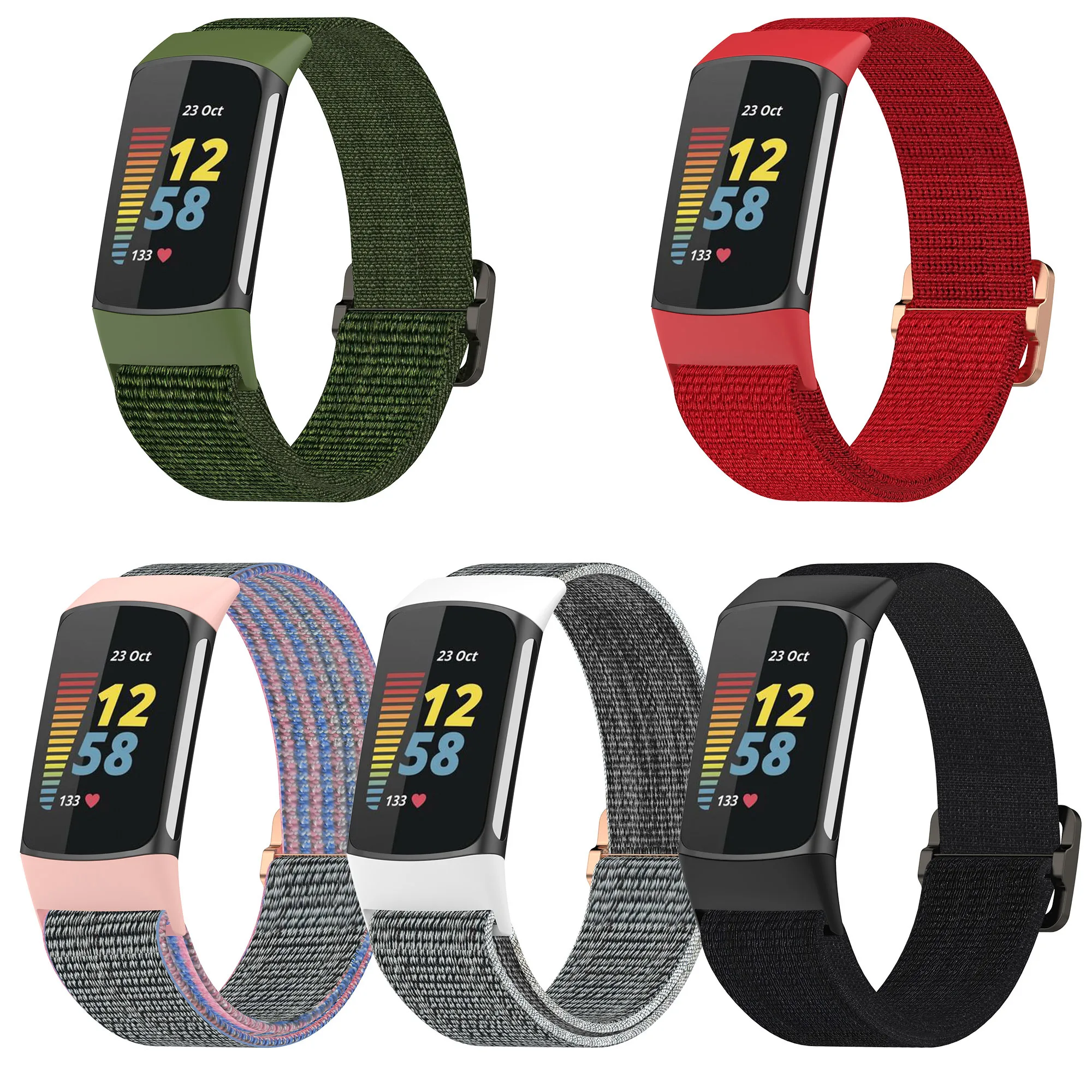 BOORUI Elastic Nylon Fashionable Wholesale Wrist Belt For Smart Watch For Fitbit Charge 5 Straps, 16 colors
BOORUI Elastic Nylon Fashionable Wholesale Wrist Belt For Smart Watch For Fitbit Charge 5 Straps, 16 colors