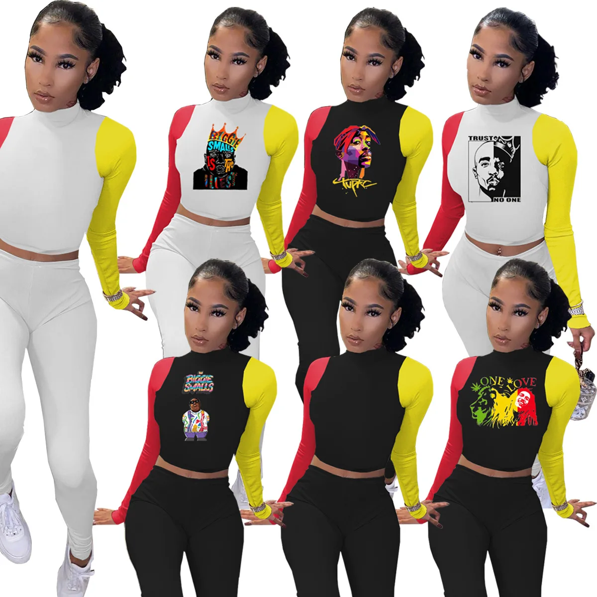 Foma WY6755 High Neckline Solid Color Printed 2 Piece Suit Jogger Set Matching Color Women Crop Top 2 Piece
Foma WY6755 High Neckline Solid Color Printed 2 Piece Suit Jogger Set Matching Color Women Crop Top 2 Piece