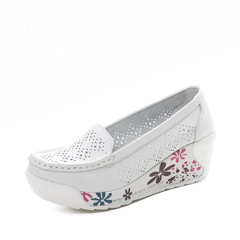 GKTINOO New Women's Genuine Leather Platform Shoes Wedges White Lady Casual Shoes Swing mother Shoes Size 35-40 Pumps
GKTINOO New Women's Genuine Leather Platform Shoes Wedges White Lady Casual Shoes Swing mother Shoes Size 35-40 Pumps