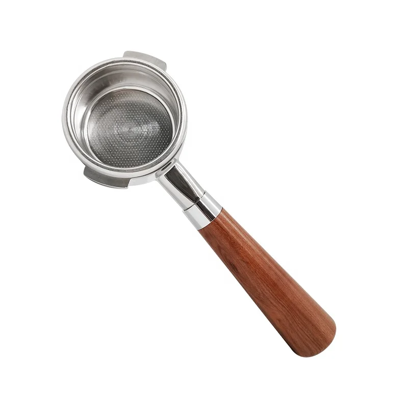 Coffee Tea Tools Wooden Handle Stainless Steel Naked Portafilter Bottomless Portafilter 58mm
Coffee Tea Tools Wooden Handle Stainless Steel Naked Portafilter Bottomless Portafilter 58mm