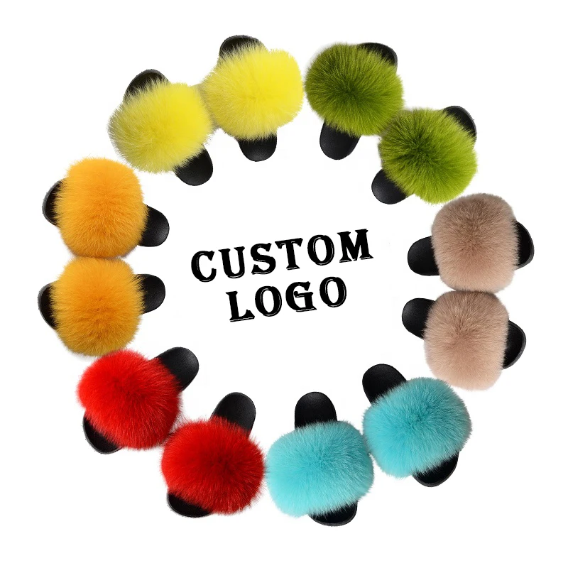 Ladies Last Design Solid Color Hot sale Winter Fox Fur Slippers Slides For Women, Colours
Ladies Last Design Solid Color Hot sale Winter Fox Fur Slippers Slides For Women, Colours