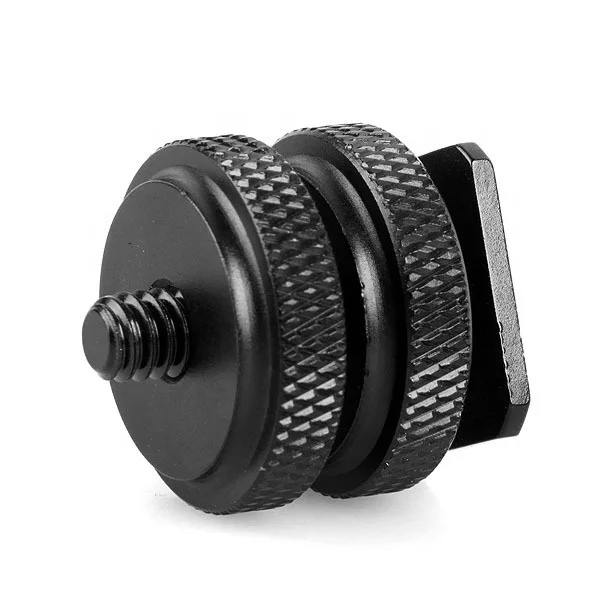 Junnx Photo Studio Accessories 1/4 inch photography screws Flash Hot Shoe Mount DSLR Camera Tripod Adapter, Black
Junnx Photo Studio Accessories 1/4 inch photography screws Flash Hot Shoe Mount DSLR Camera Tripod Adapter, Black