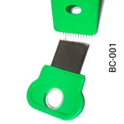 Lice Hair Wholesales Stainless Steel Teeth Lice Nit Flee Cleaner 3-in-1 Plastic Hair Comb With Magnifying Lens