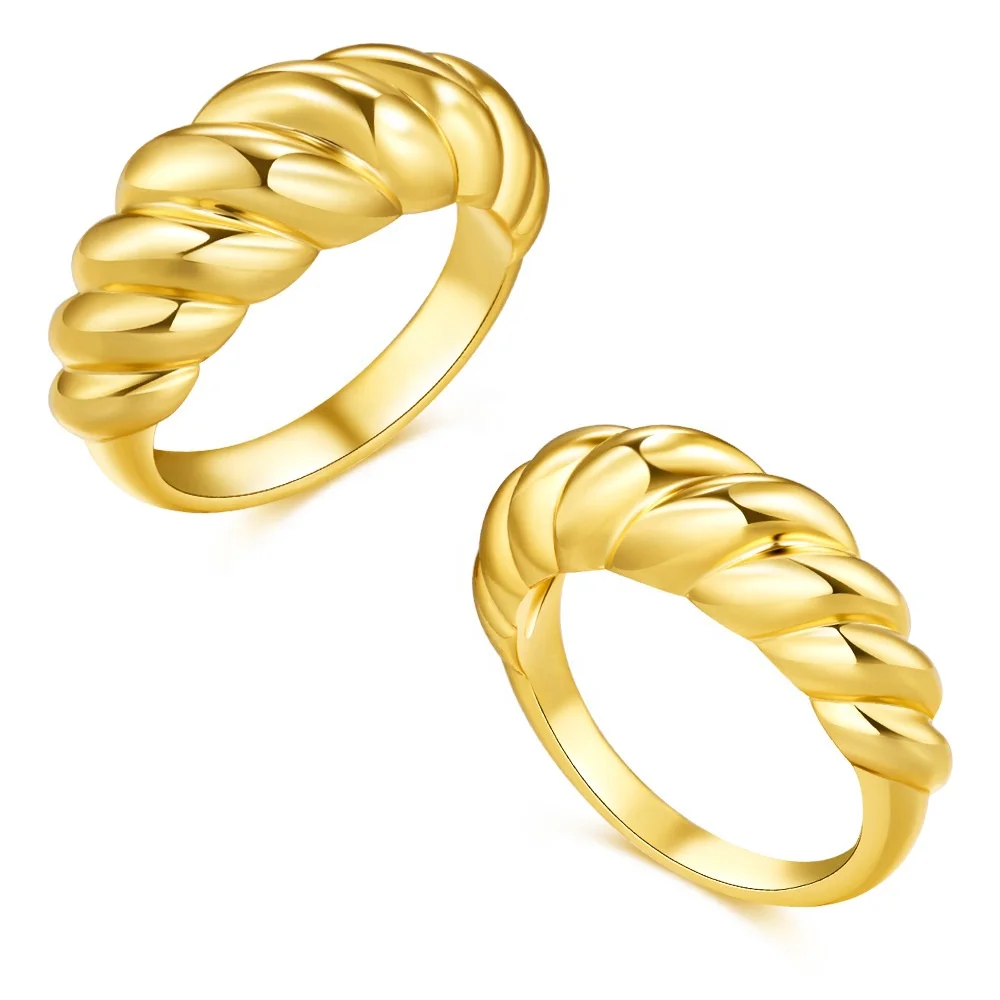 Unique design 18K gold plated croissant ring thread retro ring for women fashion earrings wholesale, White gold /gold color
Unique design 18K gold plated croissant ring thread retro ring for women fashion earrings wholesale, White gold /gold color