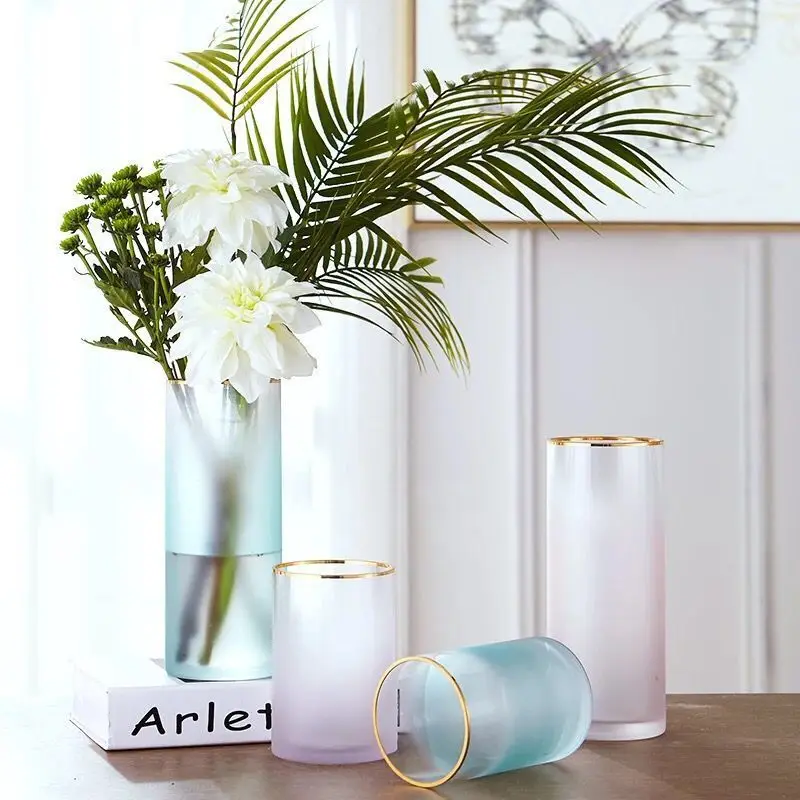 Creative Modern Style Matte Straight Hydroponic Decorative Glass Vase Flower Vase Home Office Meeting Room Decoration, As photo
Creative Modern Style Matte Straight Hydroponic Decorative Glass Vase Flower Vase Home Office Meeting Room Decoration, As photo